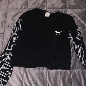 Pink cropped long sleeve